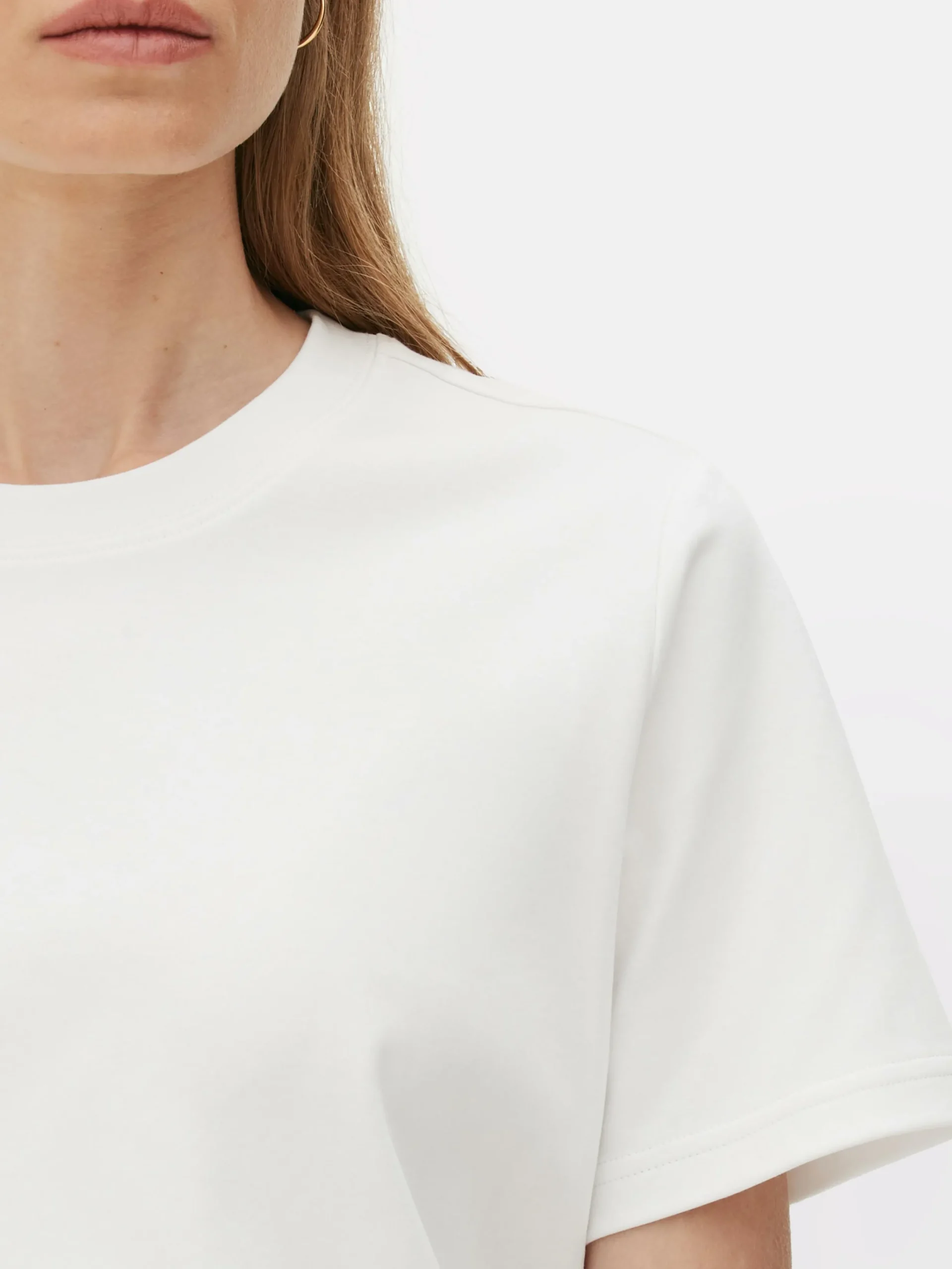 Mujer Primark Tops Y Camisetas|Camiseta De Cuello Redondo De The Edit