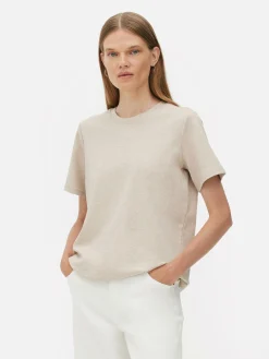 Mujer Primark Tops Y Camisetas|Camiseta De Cuello Redondo De The Edit