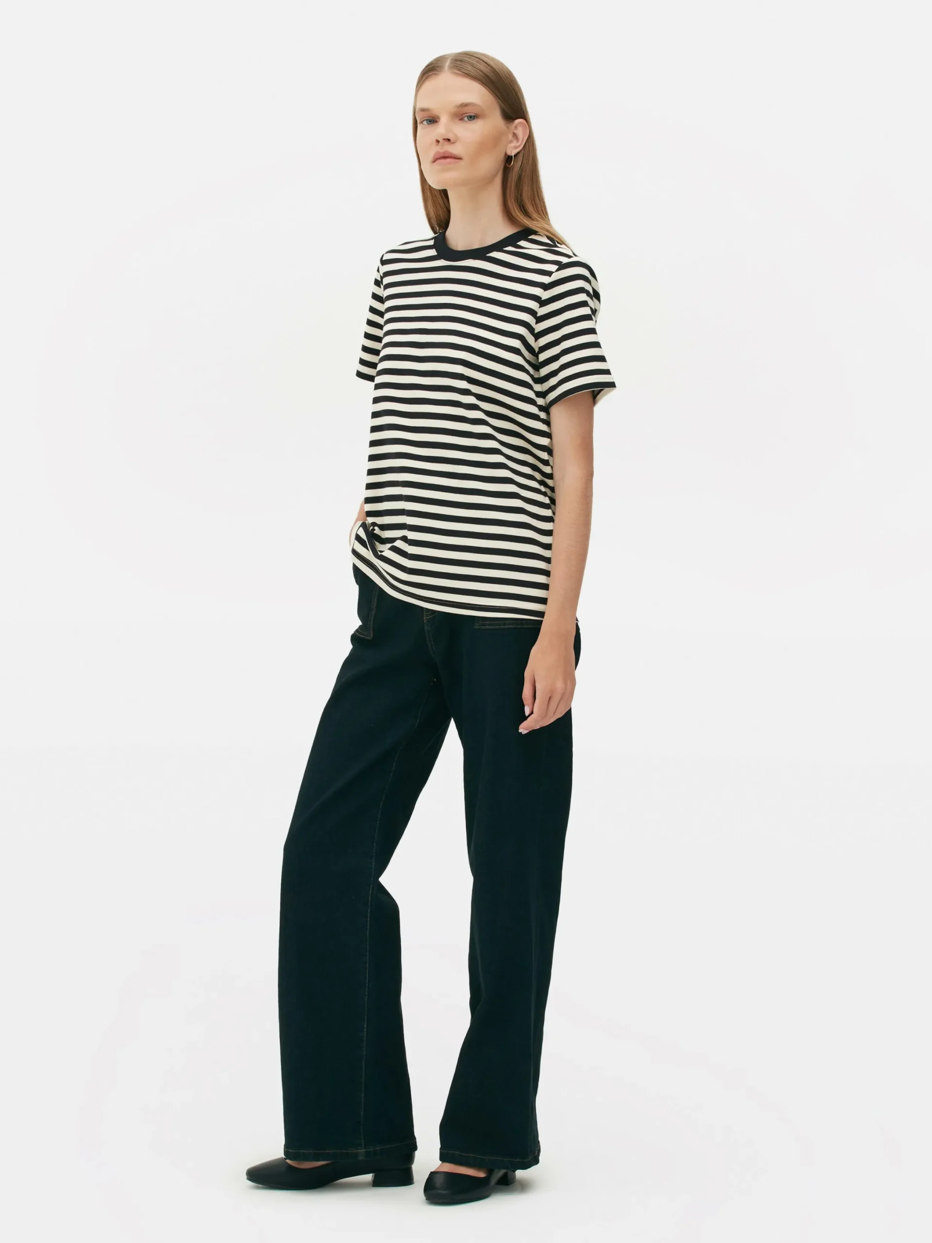 Mujer Primark Tops Y Camisetas|Camiseta De Cuello Redondo De The Edit