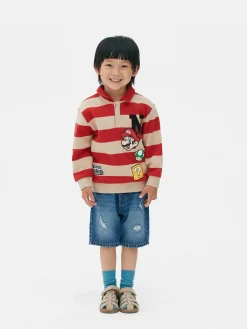 Niños Primark Sudaderas Con Y Sin Capucha|Camiseta De Estilo Rugby De Super Mario