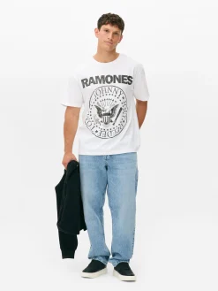 Hombre Primark Camisetas Y Sudaderas Con Estampado Gráfico|Tops Y Camisetas|Camiseta De Gira De Ramones