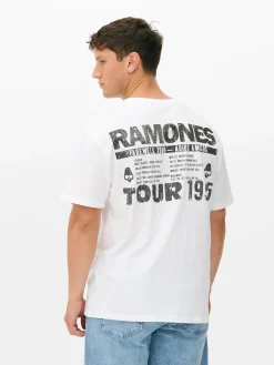 Hombre Primark Camisetas Y Sudaderas Con Estampado Gráfico|Tops Y Camisetas|Camiseta De Gira De Ramones