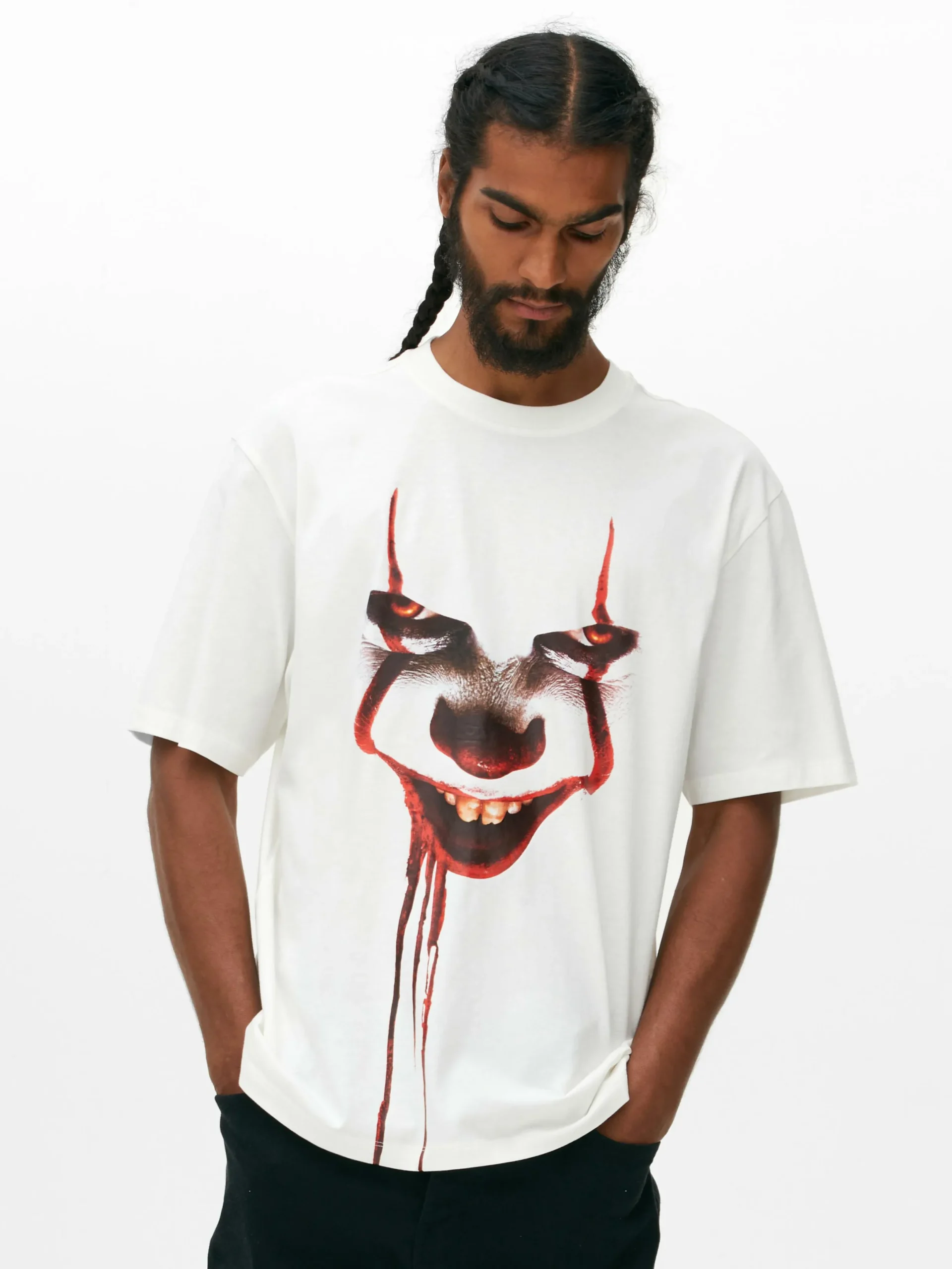 Hombre Primark Camisetas Y Sudaderas Con Estampado Gráfico|Tops Y Camisetas|Camiseta De IT (Pennywise)