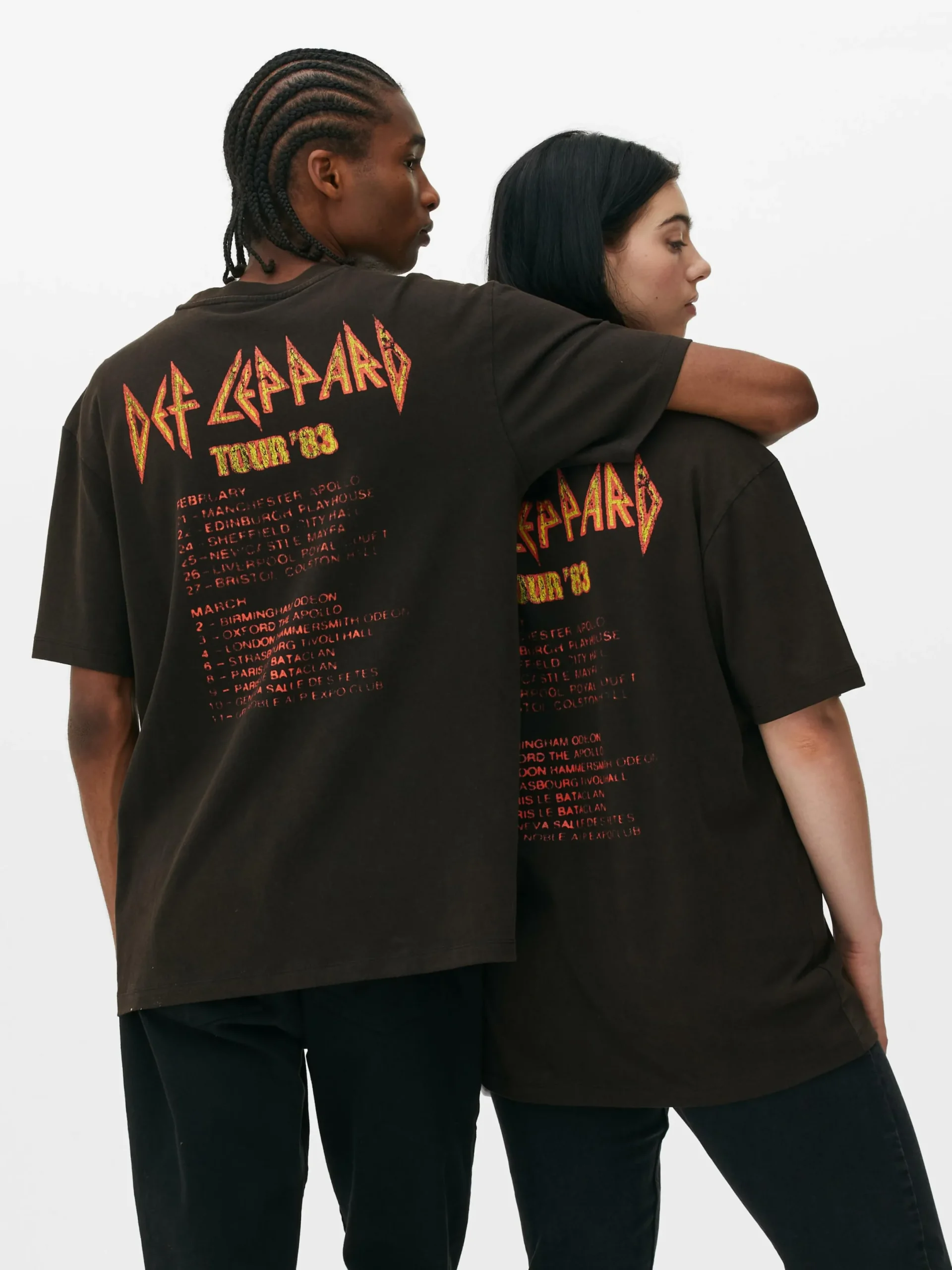 Mujer/Hombre Primark Camisetas Y Sudaderas Con Estampado Gráfico|Tops Y Camisetas|Camiseta De Manga Corta Con Estampado De Def Leppard