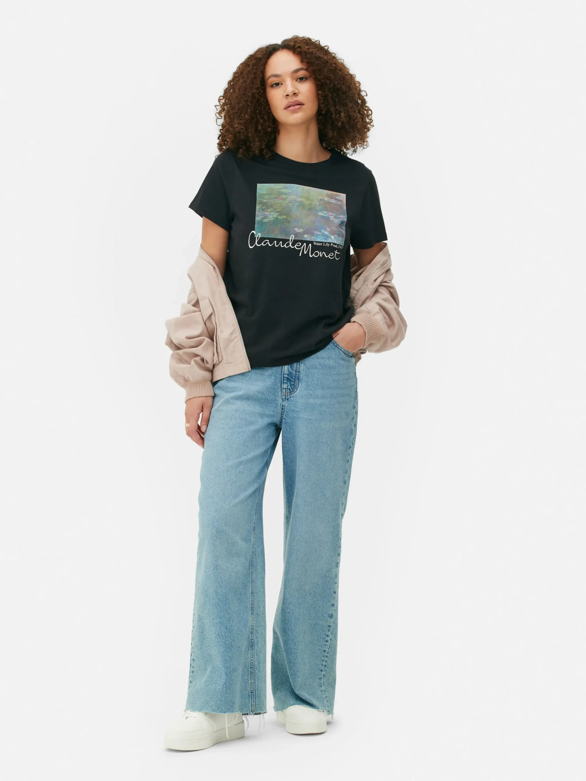 Mujer Primark Tops Y Camisetas|Camiseta De Manga Corta De Claude Monet