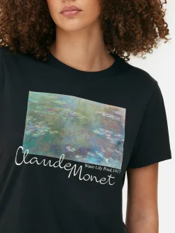 Mujer Primark Tops Y Camisetas|Camiseta De Manga Corta De Claude Monet