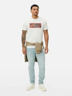 Hombre Primark Camisetas Y Sudaderas Con Estampado Gráfico|Tops Y Camisetas|Camiseta De Manga Corta Gráfica De MARVEL