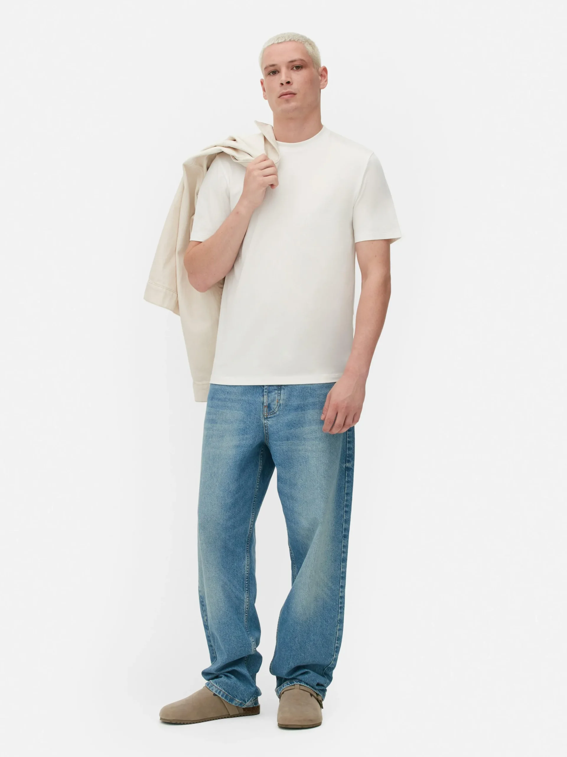 Hombre Primark Tops Y Camisetas|Camiseta De Manga Corta Y Corte Entallado