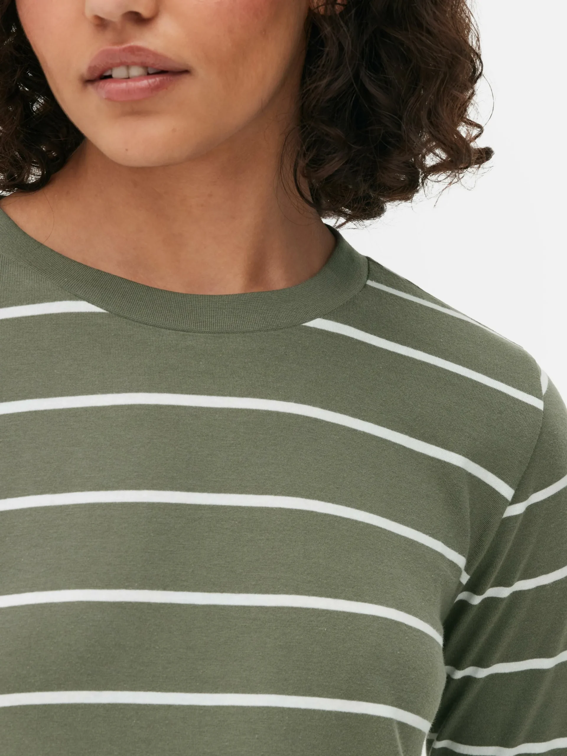 Mujer Primark Tops Y Camisetas|Camiseta De Manga Larga A Rayas