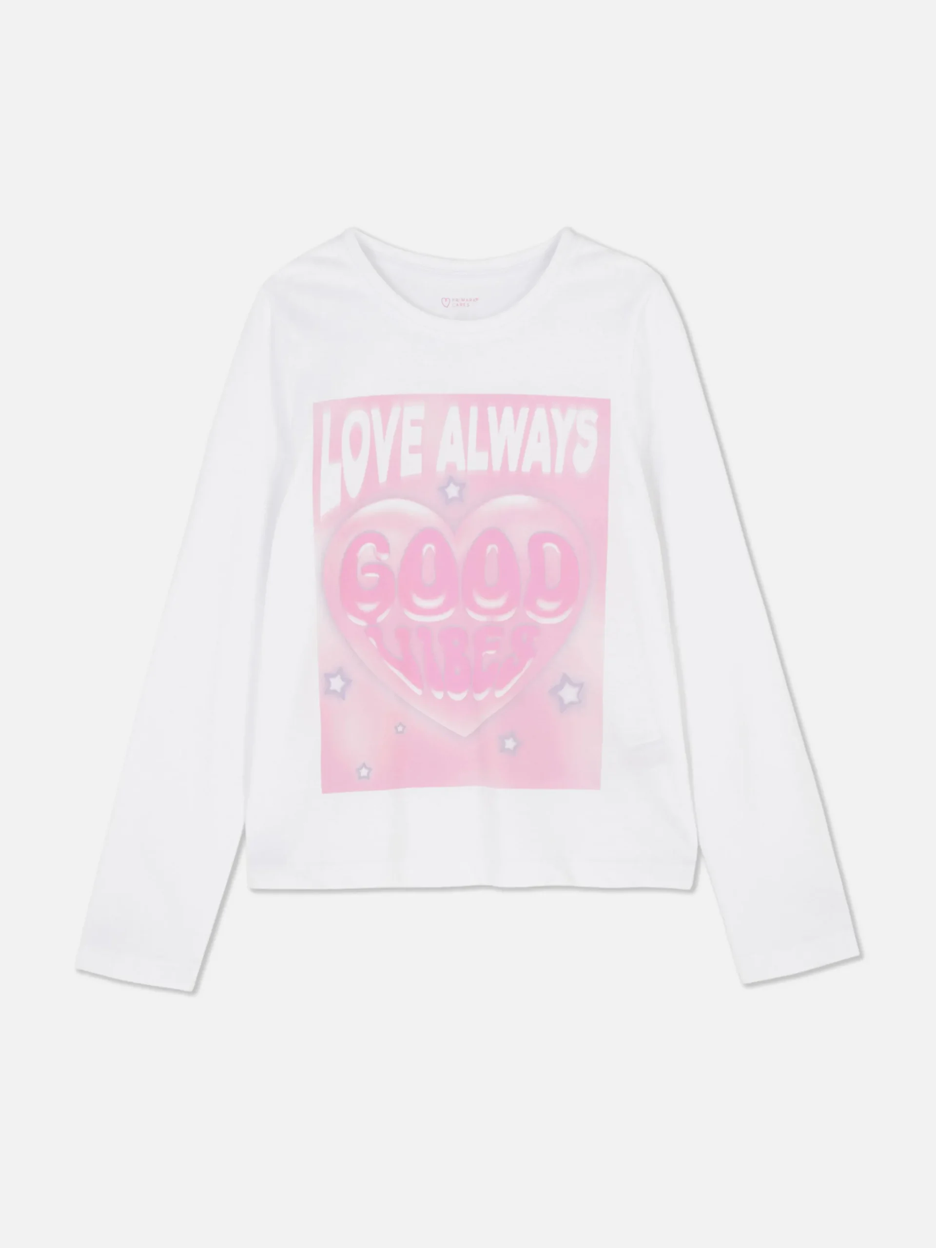 Niños Primark Tops Y Camisetas|Camiseta De Manga Larga Con Estampado En El Pecho