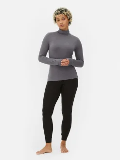 Mujer Primark Tops Y Camisetas|Camiseta De Manga Larga Con Cuello Vuelto