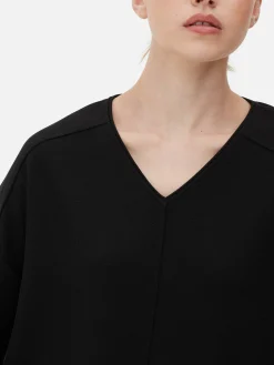 Mujer Primark Tops Y Camisetas|Camiseta De Manga Larga Con Detalles En Las Costuras
