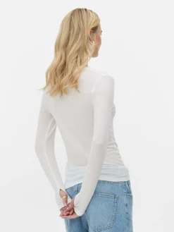 Mujer Primark Tops Y Camisetas|Camiseta De Manga Larga De Rita Ora