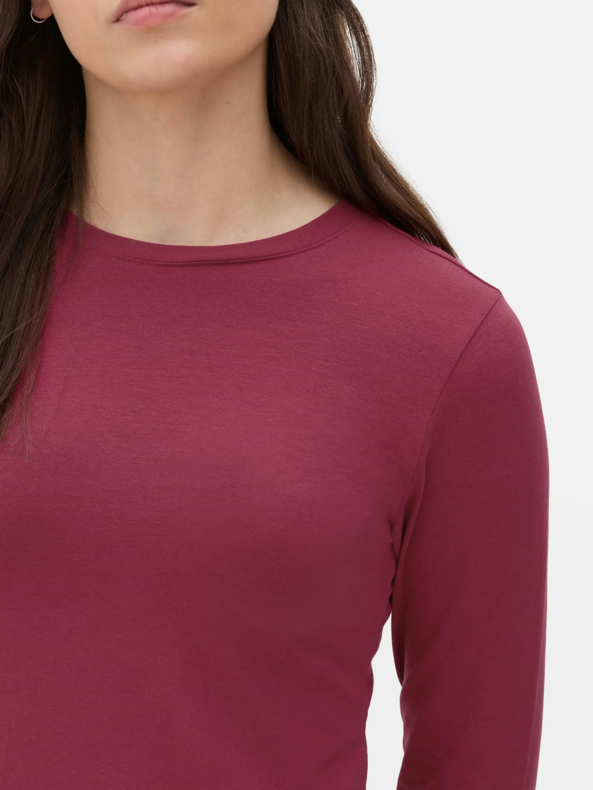 Mujer Primark Tops Y Camisetas|Camiseta De Manga Larga De Punto Elástico