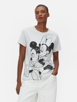 Mujer Primark Tops Y Camisetas|Camiseta De Mickey Y Minnie Mouse De Disney