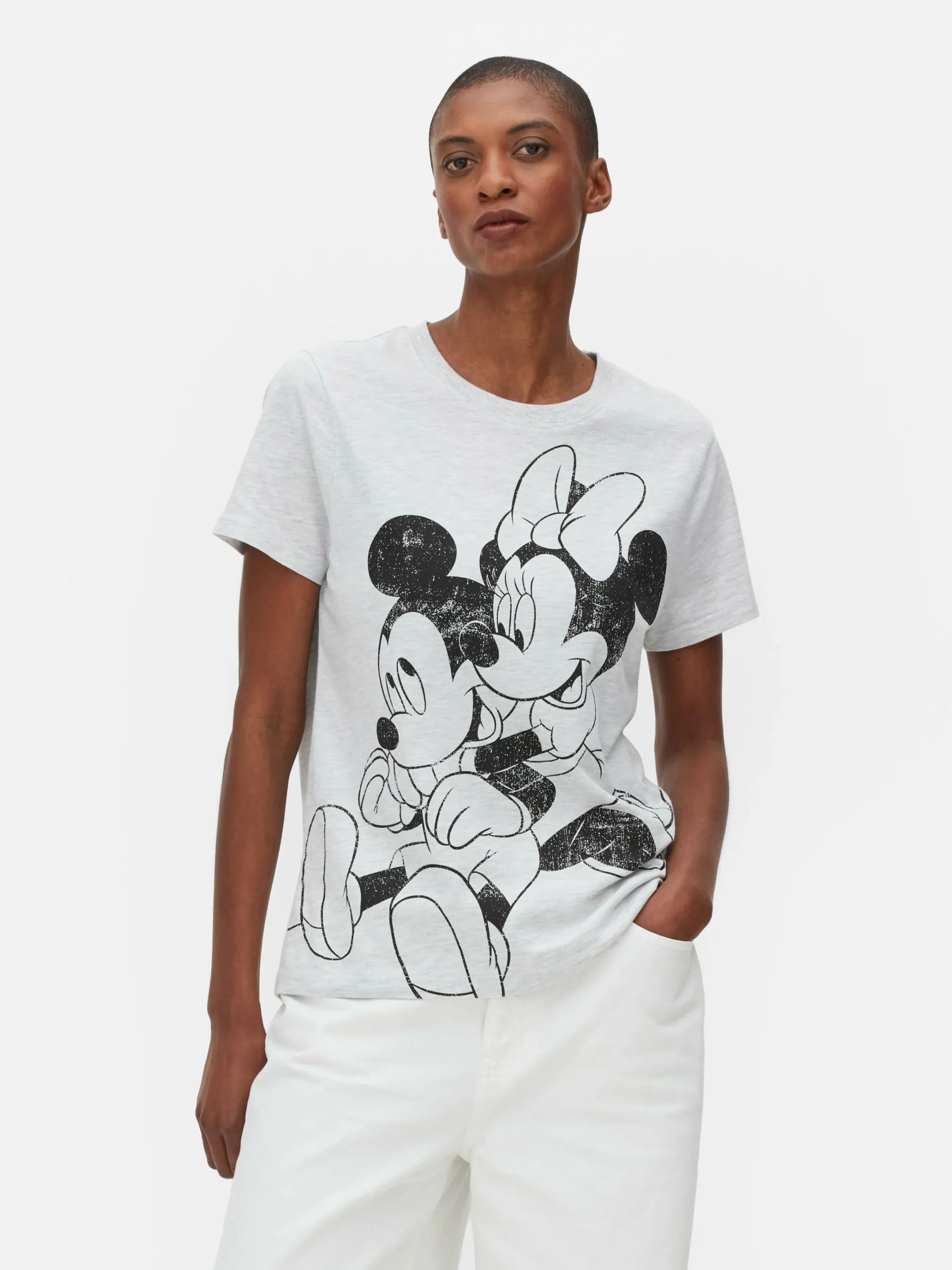 Mujer Primark Tops Y Camisetas|Camiseta De Mickey Y Minnie Mouse De Disney