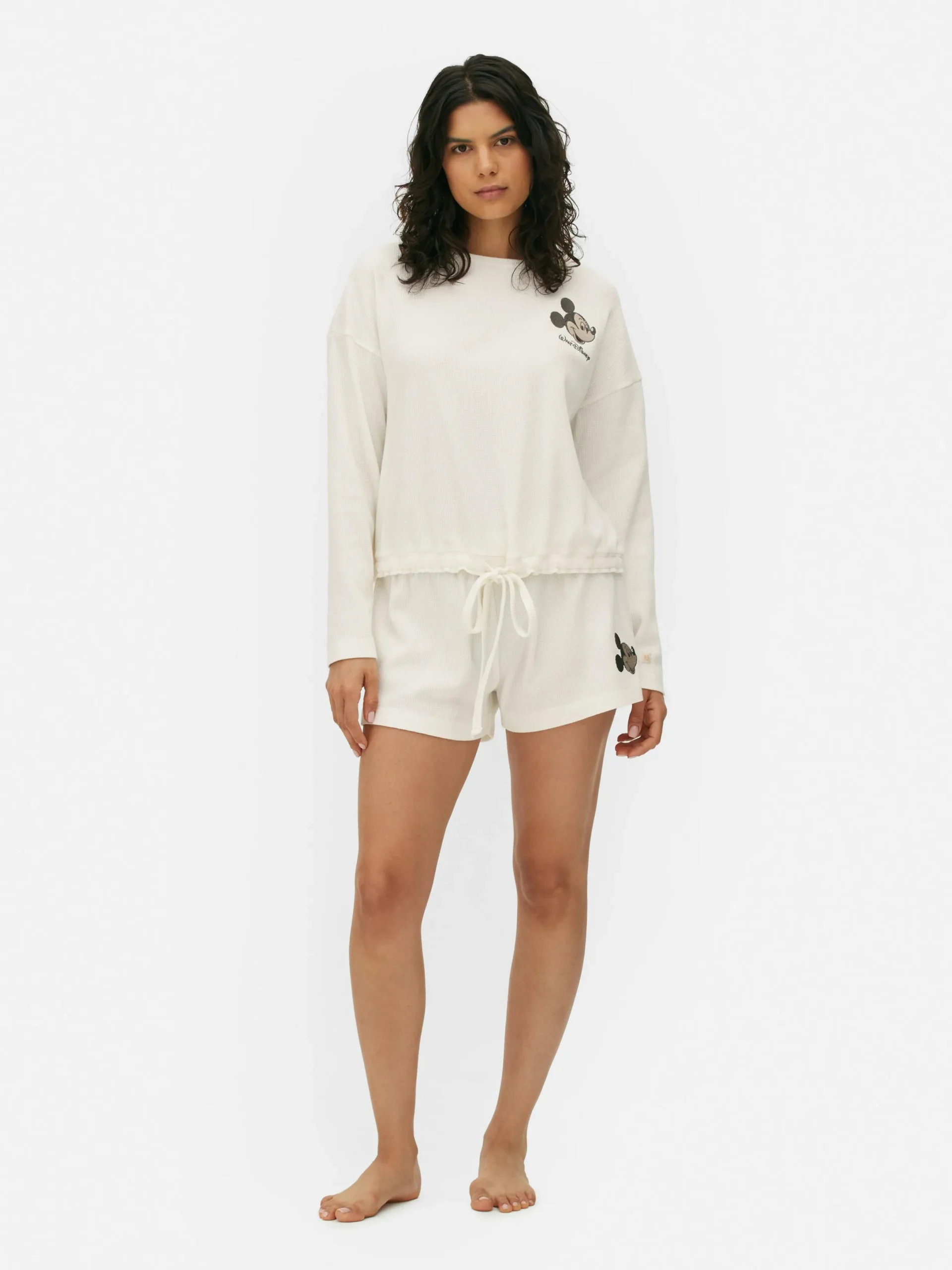 Mujer Primark Tops De Pijama|Camiseta De Pijama Con Textura De Mickey De Disney