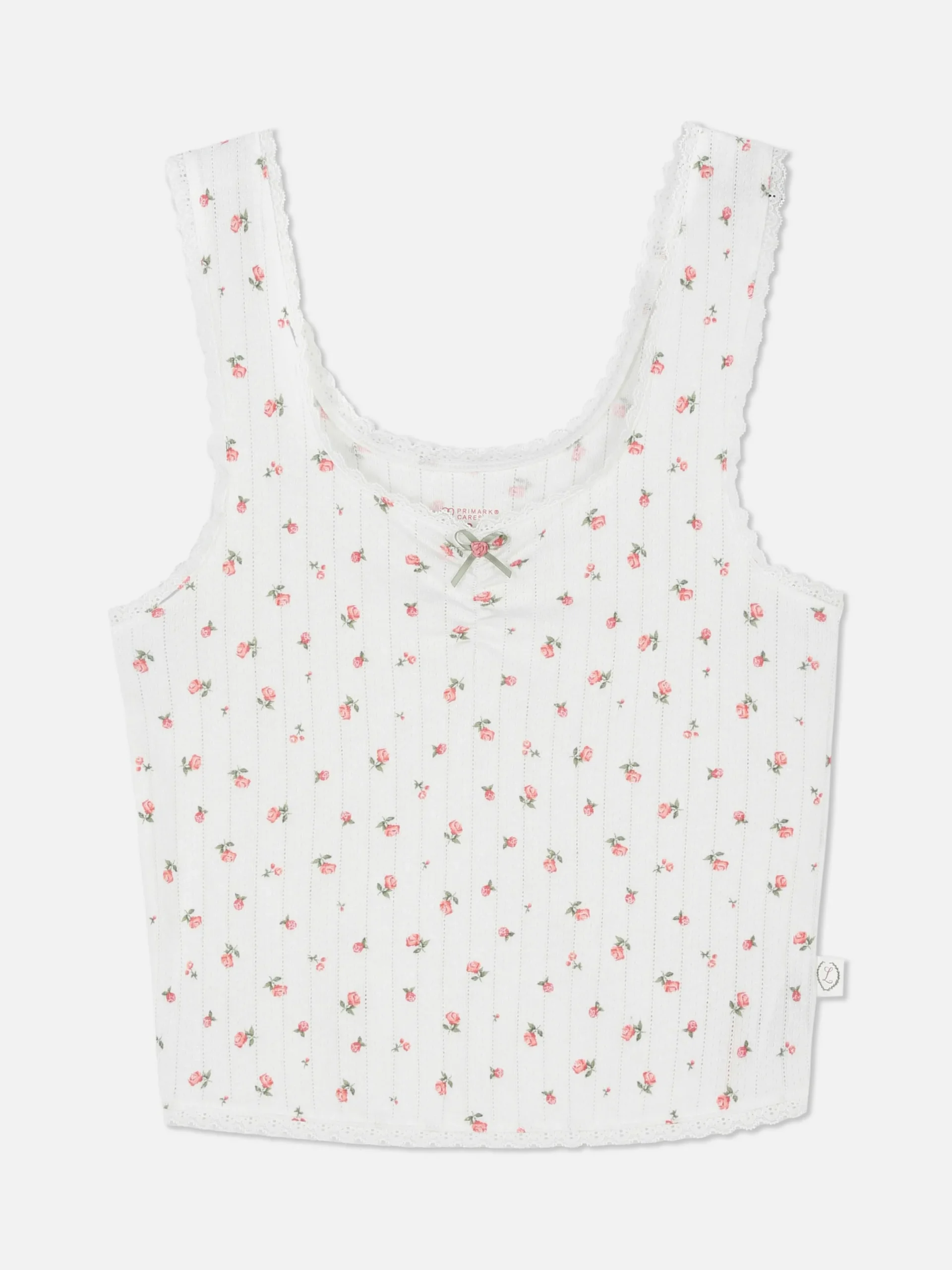 Mujer Primark Tops De Pijama|Camiseta De Pijama Sin Mangas De Pointelle