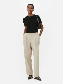 Mujer Primark Tops Y Camisetas|Camiseta De Punto De Cuello Redondo