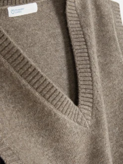 Mujer Primark Jerseys Y Cárdigans|Camiseta De Punto Sin Mangas Con Cuello De Pico