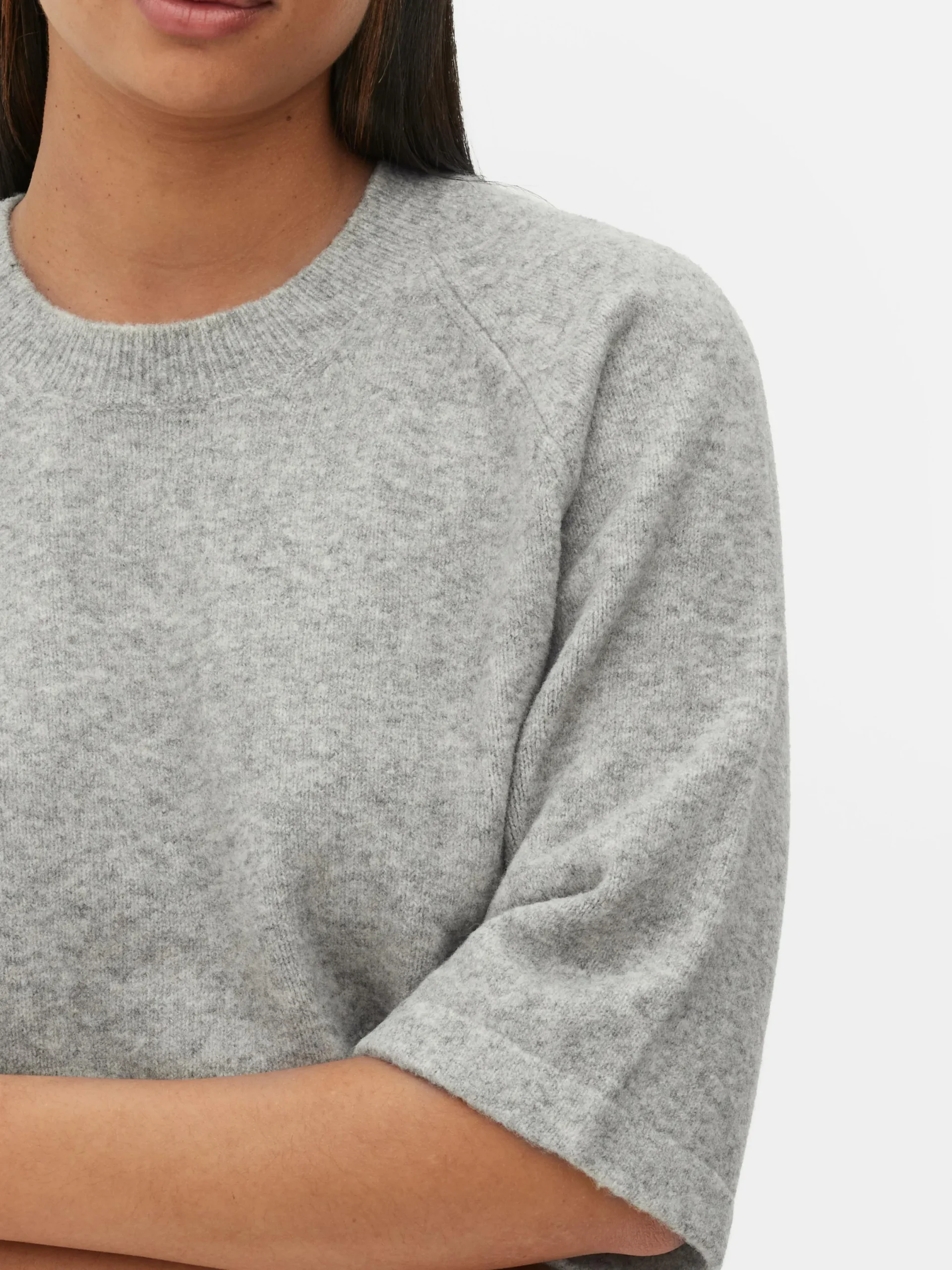 Mujer Primark Tops Y Camisetas|Camiseta De Punto Y Corte Cuadrado