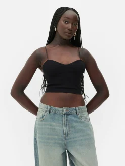 Mujer Primark Tops Y Camisetas|Camiseta De Tirantes Corta Sin Costuras De Rita Ora