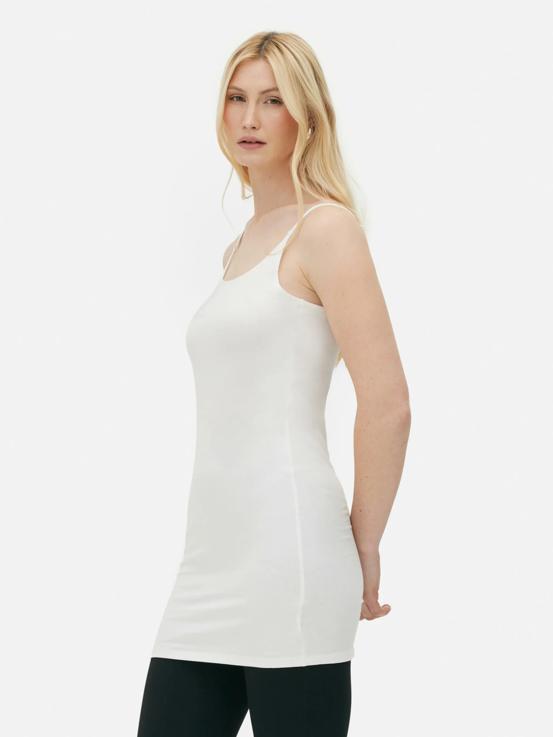 Mujer Primark Tops Y Camisetas|Camiseta De Tirantes Larga