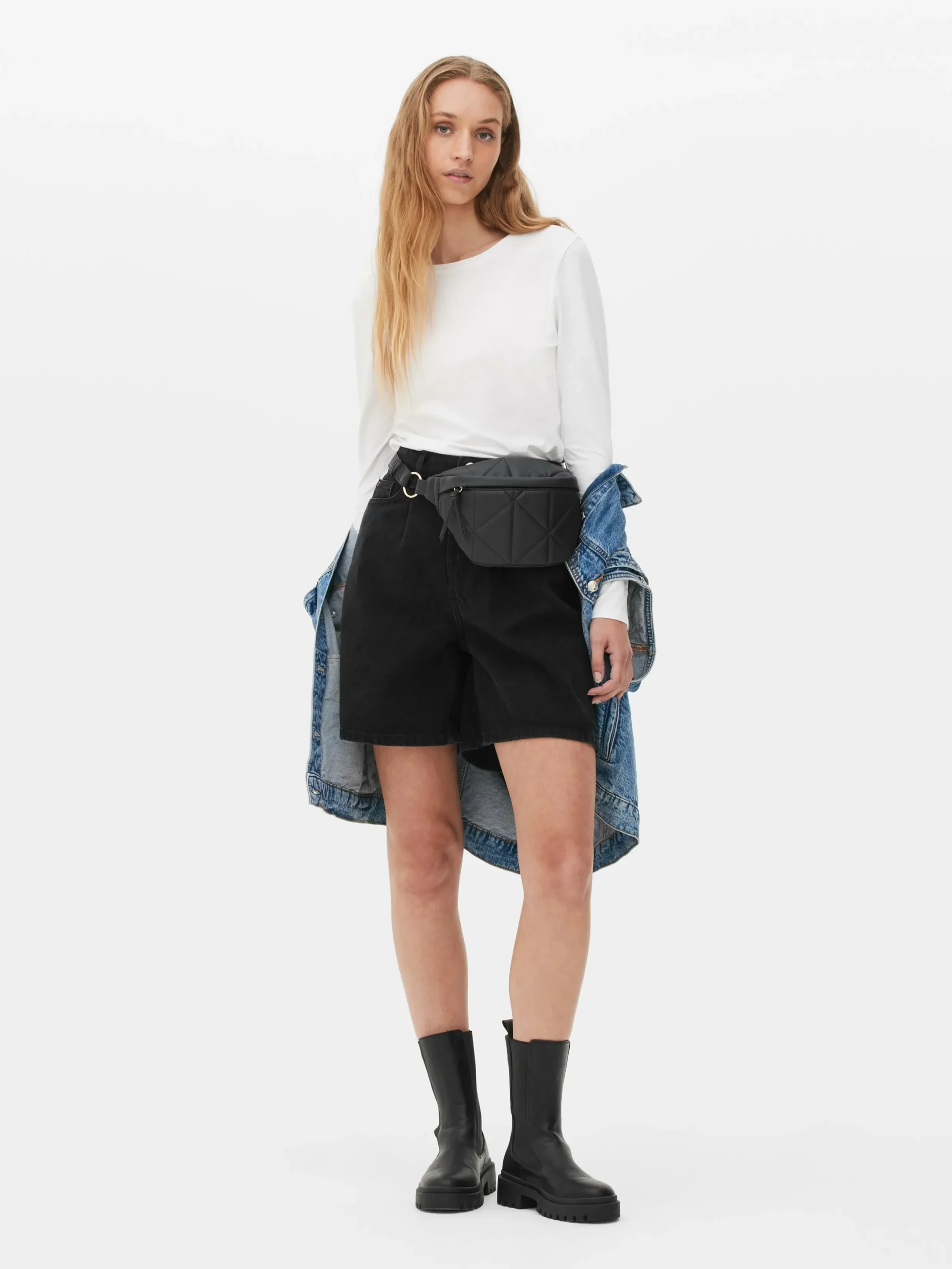 Mujer Primark Tops Y Camisetas|Camiseta Elástica Con Cuello Redondo