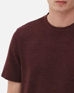 Hombre Primark Tops Y Camisetas|Camiseta En Tejido Otomán Acanalado