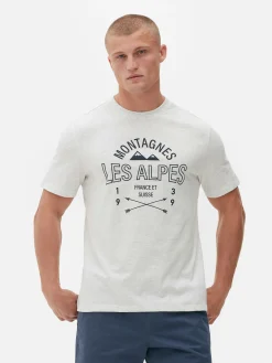 Hombre Primark Tops Y Camisetas|Camiseta Estampada «Les Alps»