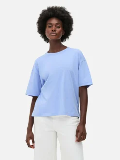 Mujer Primark Tops Y Camisetas|Camiseta Extragrande De Corte Cuadrado