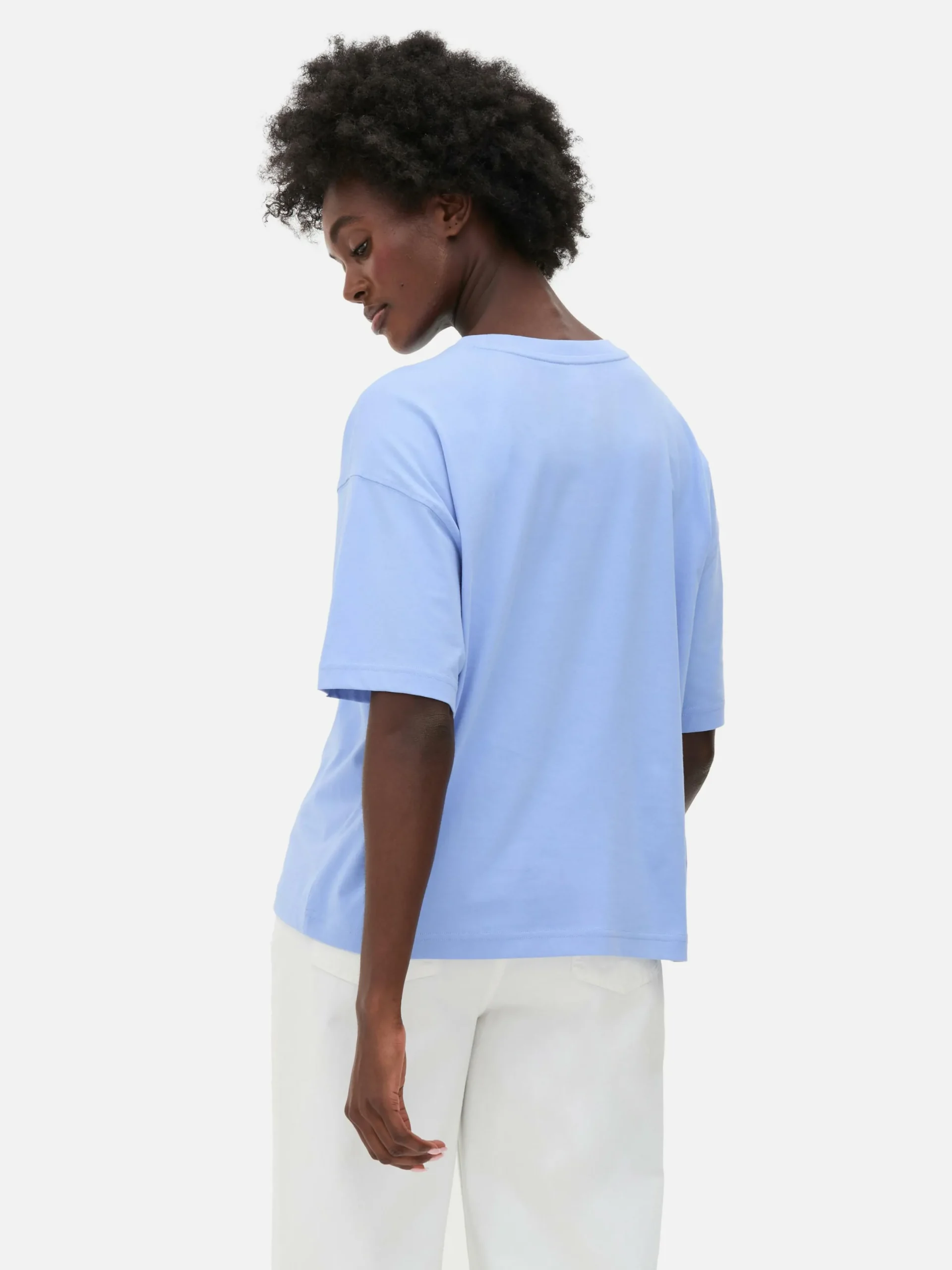 Mujer Primark Tops Y Camisetas|Camiseta Extragrande De Corte Cuadrado