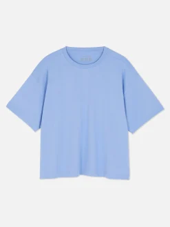 Mujer Primark Tops Y Camisetas|Camiseta Extragrande De Corte Cuadrado