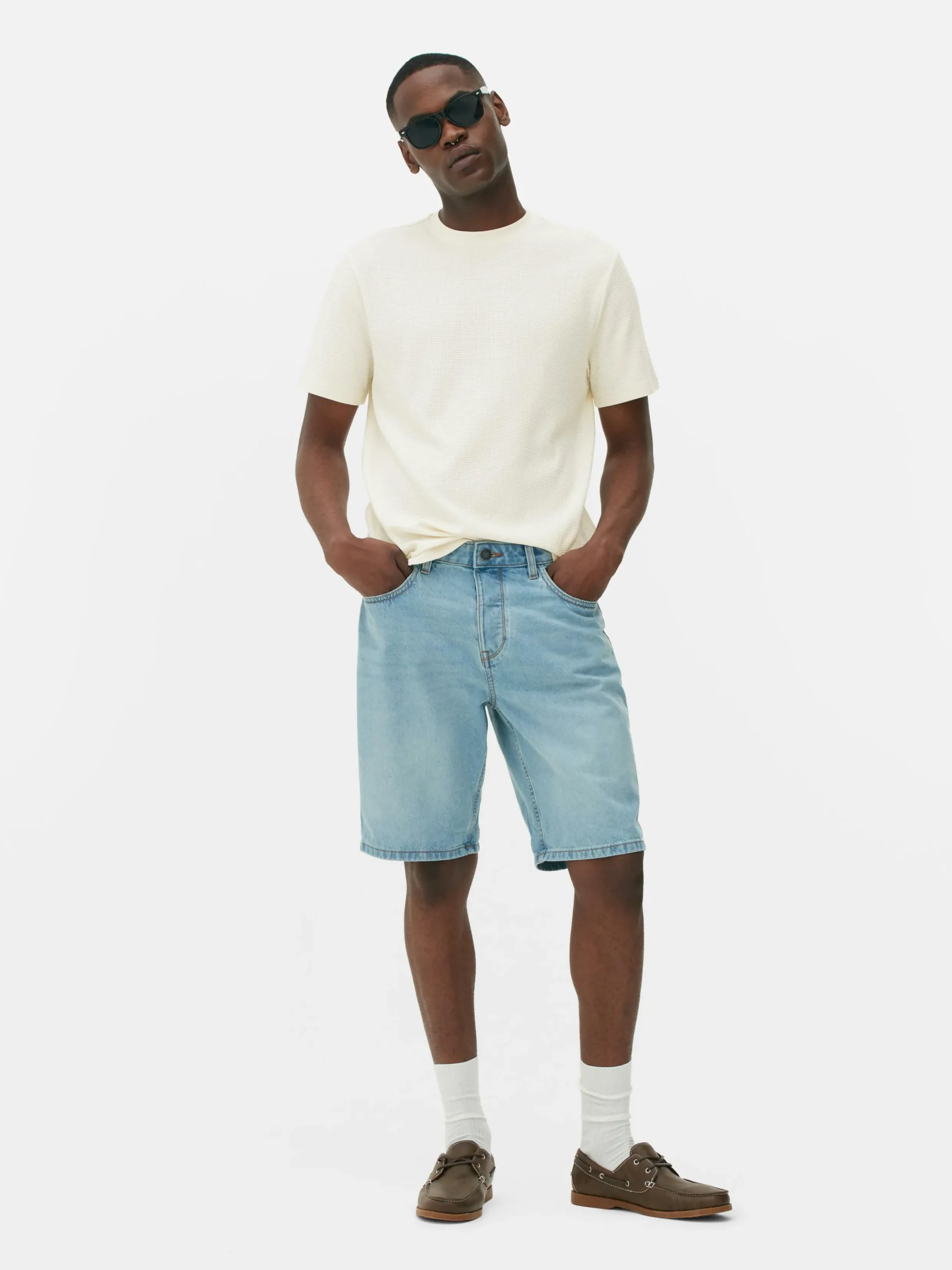 Hombre Primark Tops Y Camisetas|Camiseta Gofrada De Cuello Redondo