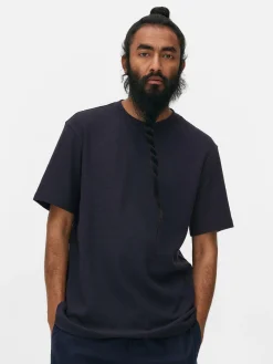 Hombre Primark Tops Y Camisetas|Camiseta Gofrada De Cuello Redondo