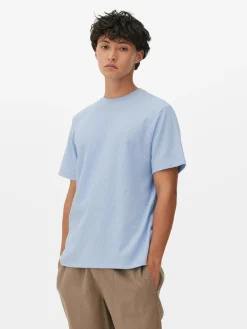 Hombre Primark Tops Y Camisetas|Camiseta Gofrada De Cuello Redondo