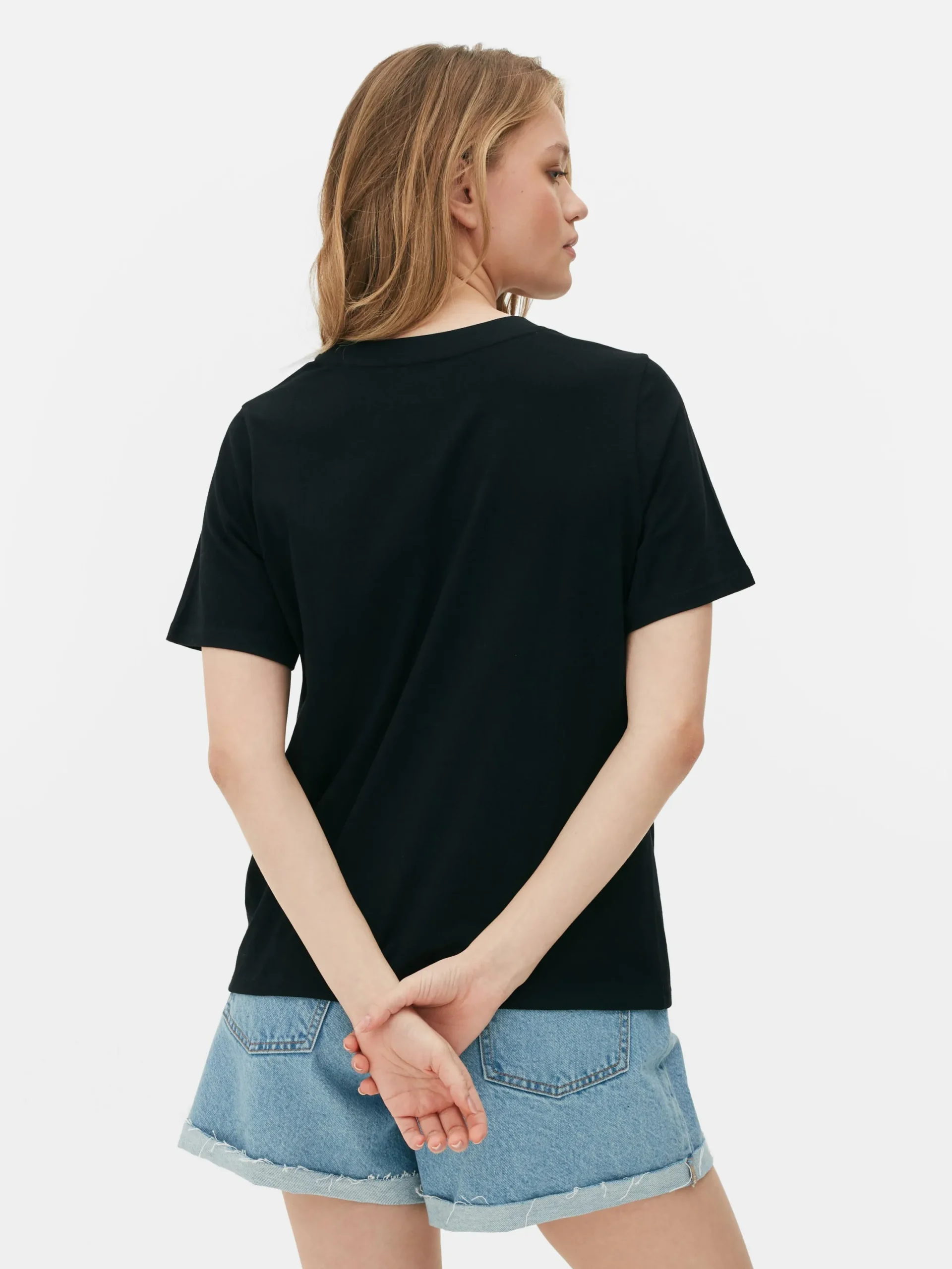 Mujer Primark Tops Y Camisetas|Camiseta Gráfica De Corte Recto