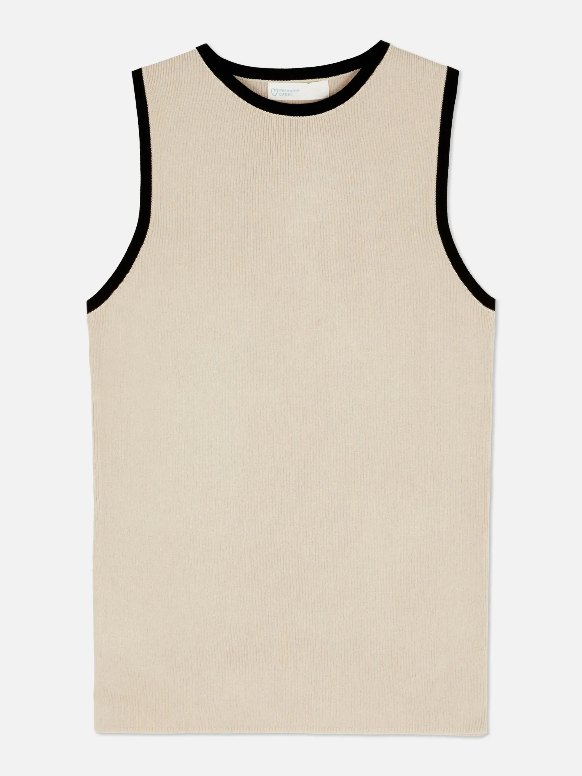 Mujer Primark Tops Y Camisetas|Camiseta Larga Sin Mangas De Cuello Redondo