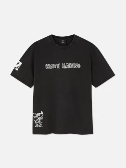 Hombre Primark Camisetas Y Sudaderas Con Estampado Gráfico|Tops Y Camisetas|Camiseta Lavada Al ácido De Mickey Mouse De Disney