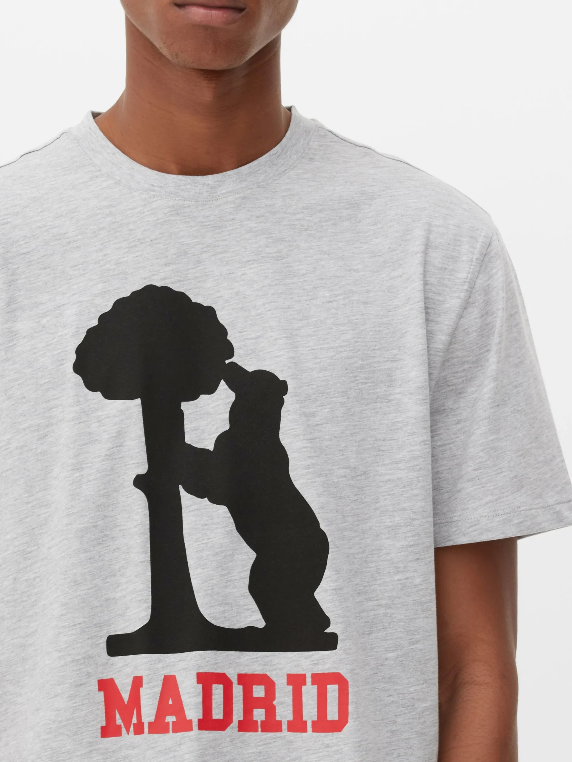 Hombre Primark Tops Y Camisetas|Camiseta «Oso De Madrid»