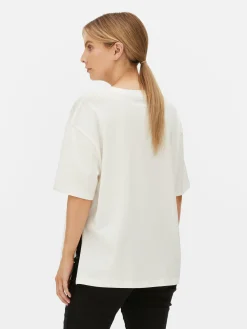 Mujer Primark Tops Y Camisetas|Camiseta Premamá Con Mensaje