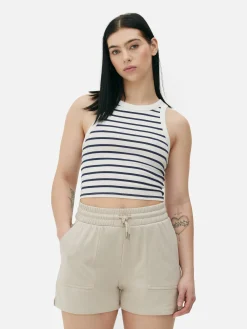 Mujer Primark Tops Y Camisetas|Camiseta Sin Mangas A Rayas Con Espalda Nadadora