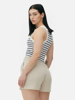 Mujer Primark Tops Y Camisetas|Camiseta Sin Mangas A Rayas Con Espalda Nadadora