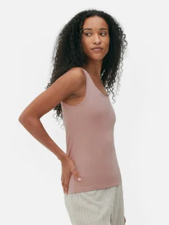 Mujer Primark Tops Y Camisetas|Camiseta Sin Mangas Básica Elástica