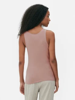 Mujer Primark Tops Y Camisetas|Camiseta Sin Mangas Básica Elástica