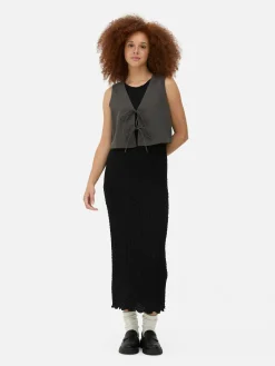 Mujer Primark Tops Y Camisetas|Camiseta Sin Mangas Con Nudo Delantero