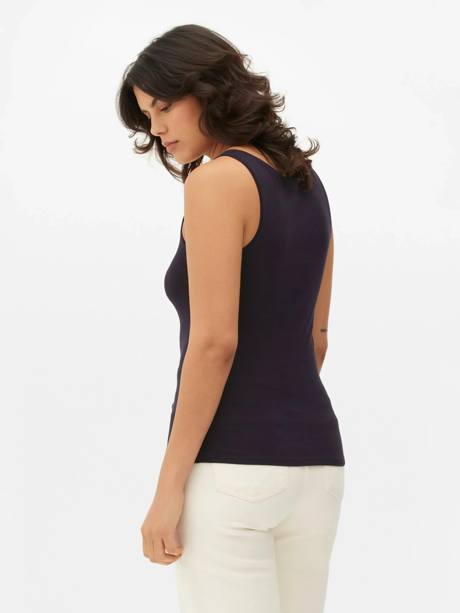 Mujer Primark Tops Y Camisetas|Camiseta Sin Mangas De Escote Amplio