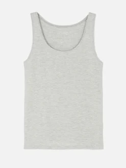 Mujer Primark Tops Y Camisetas|Camiseta Sin Mangas Elástica Con Escote Amplio