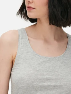 Mujer Primark Tops Y Camisetas|Camiseta Sin Mangas Elástica Con Escote Amplio