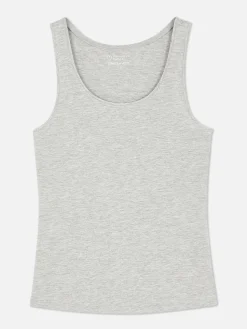 Mujer Primark Tops Y Camisetas|Camiseta Sin Mangas Elástica Con Escote Amplio